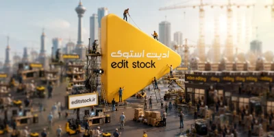 پرامپت لوگو سه‌بعدی غول‌پیکر مینیاتوری